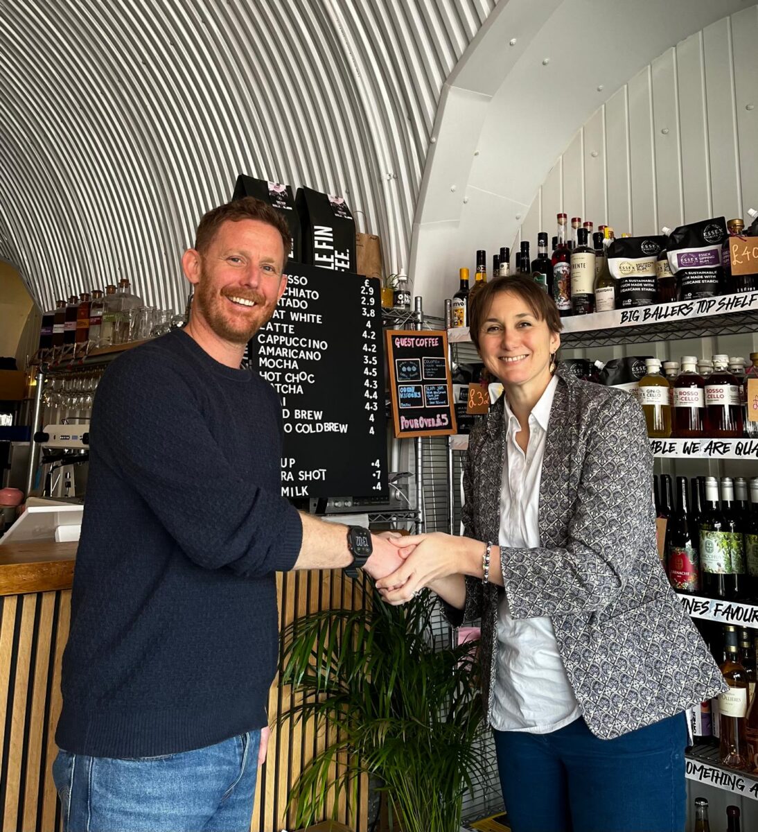 WineGB CEO Nicola Bates and Head of Partnerships Neil Walker